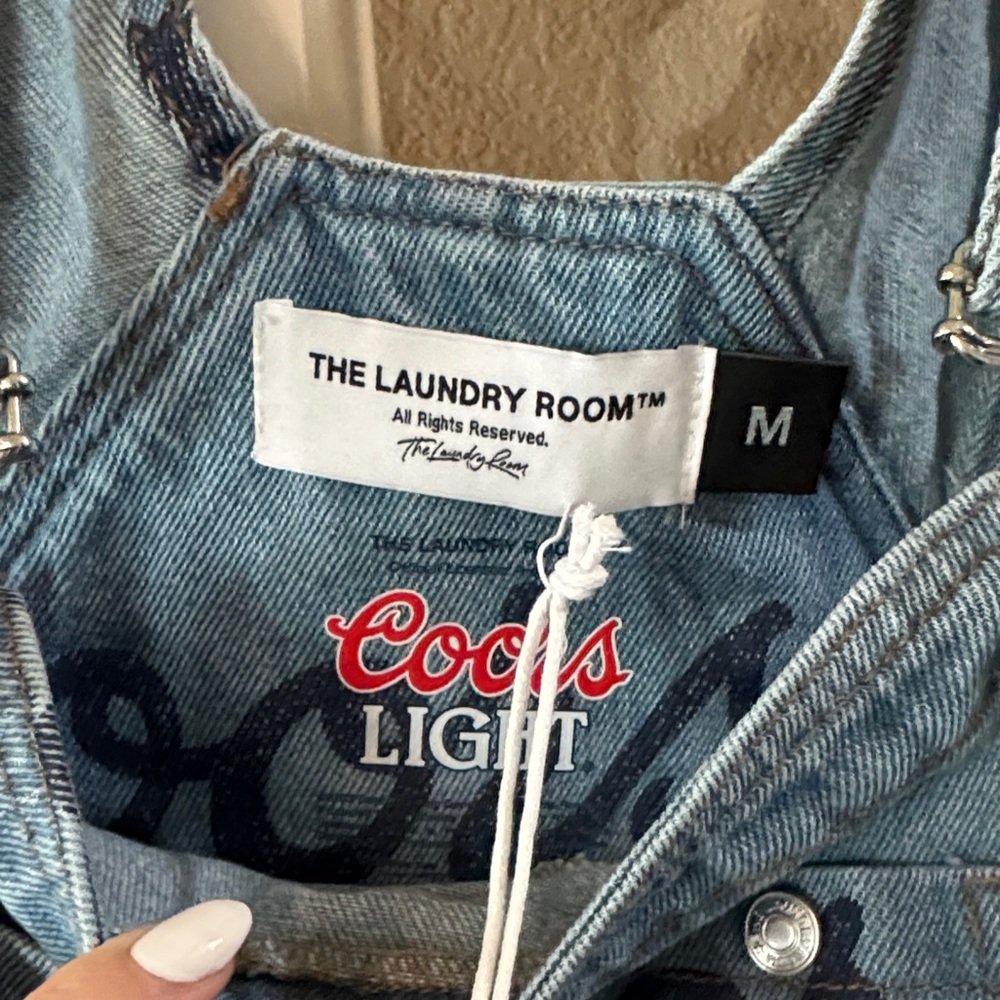 The Laundry Room Coors Light Denim Overalls - Picture 2 of 6